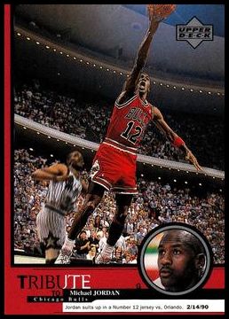 16 Michael Jordan (Number 12 jersey vs. Orlando 2-14-90)
